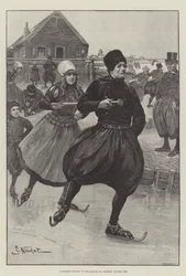 Ein Wintersonntag auf der Insel Marken, Zuider Zee